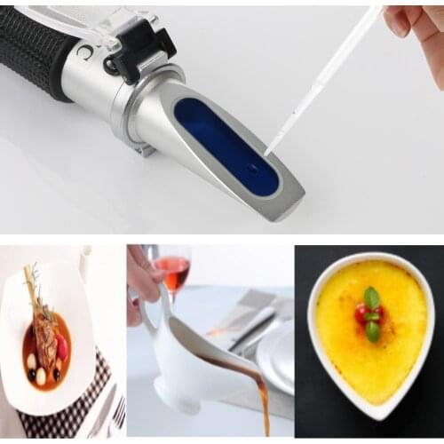 RZ112 Salt 0-28% Food salinity meter Handheld ATC Salinity Refractometer water salinometer Water Salt Hydrometer meter tester