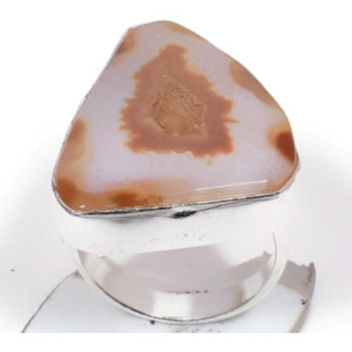 Solar Agate Silver Overlay over Copper , Size: 7.5 , R5596