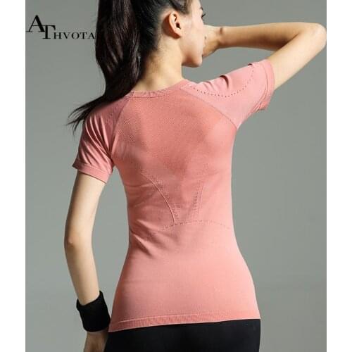 Yoga Fitness Women Top Short Sleeve Top for Fitness Sport Yoga Clothes Outdoors Workout Running Gym Top Women