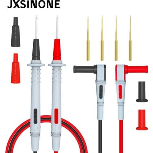 Cleqee P1505B 1000V/10A 150cm Universal Double Silicone wrap with Sharp Needle multimeter probe test lead for Digital Multimeter