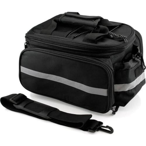 Bike Cycling Storage Pannier Strap on Bicycle Rear Seat Rack Saddle Bag Handbag New Chic