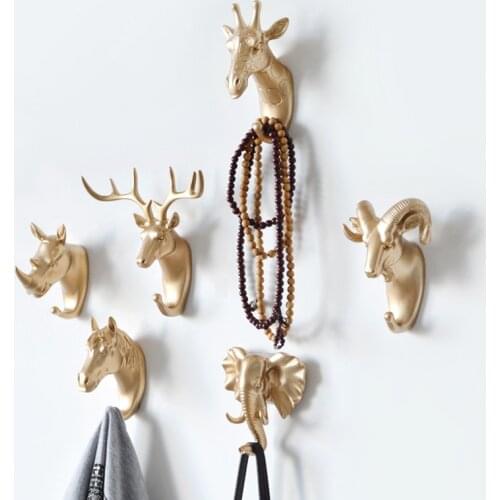 Hanger Key Hook Multifunctional American Clothes Hook Holder Decorative Hook Animal Hook Wall Household Seamless Sticky Hook
