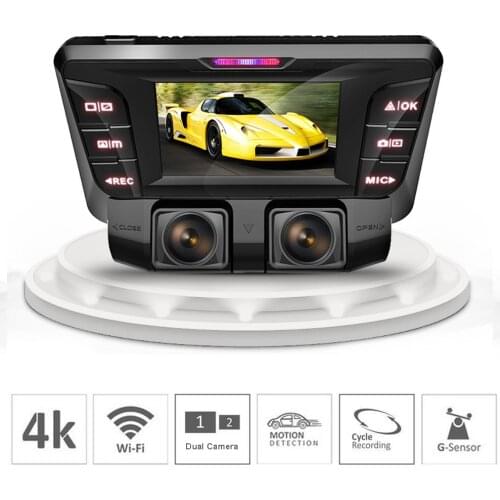 4K Dash Cam hidden type Wifi Car DVR Camera dual lens Dual Full 1080P for front and rear Car DVR Video Recorder
