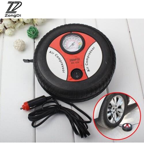ZD 1Pc Car Tire Inflation Pump Tire pressure monitoring for Toyota corolla Citroen c4 Nissan qashqai Peugeot 307 206 accessories