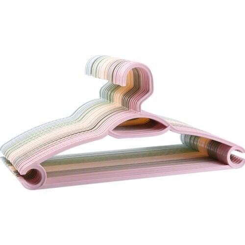 10/20pcs/lot Thicker Hanger Household Adult Hanger Plastic Hanger Seamless Clothes Hanger Hook