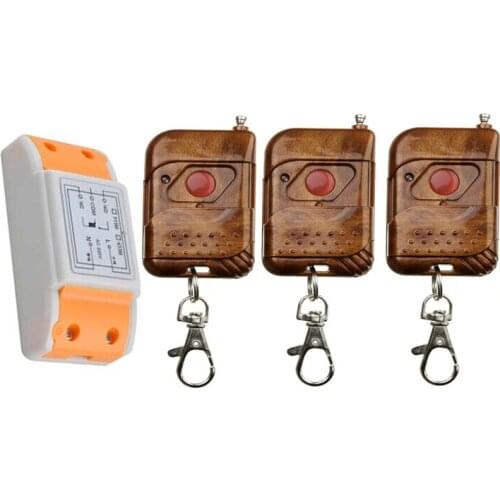 2016 new products 220 v 1 ch wireless remote control switch 1 * receiver+3 * transmitter with one key