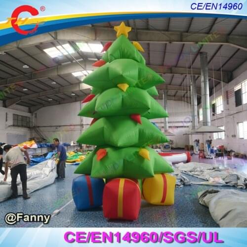 3m 10ft high giant Inflatable Christmas Tree Ornament Merry Xmas Party Decoration Home Courtyard Ornament 3D Christmas Tree
