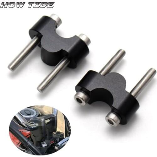 7/8"22mm Motorcycle Bar Clamps Riser Handlebar Handle Bar Risers Mount Clamp High Lifter Riser Fat Bar For Honda For Yamaha MT07