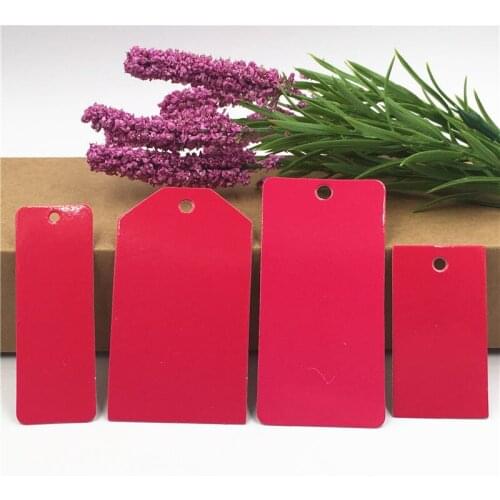 300Pcs/Lot Paperboard Multi Shape Size Hanging Kraft Paper Tags Label Note Price DIY Tags For Anniversary Guest Gifts Ornament