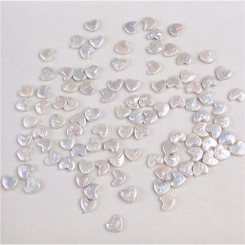 Good quality 14*14mm heart shape pearlloose beads for sale
