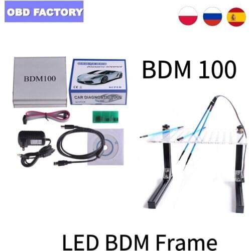 FGTECH V54 0475 LED BDM Frame with 22pcs Adapters BDM100 Galletto 4 Master EU Version BDM-Tricore-OBD ECU Programming Tool