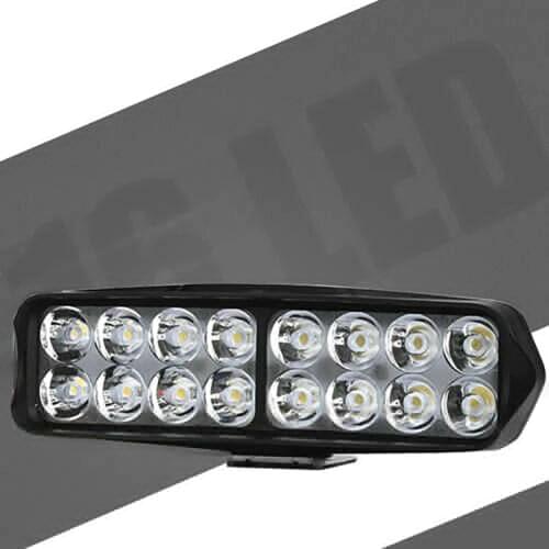 Truck Motorcycle Headlight 16 LED 5700-7000K White Spotlight 9-85 Volt For Cars