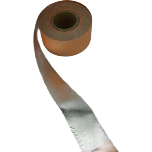 Imitation Silver leaf in roll size 100mmx50m Aluminum leaf foil for gilding lines, free shipping