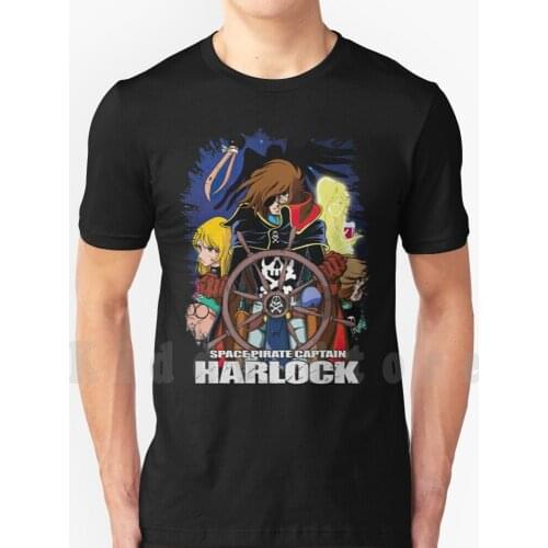 Space Pirate Captain Harlock ( Albator ) T Shirt Men Cotton Cotton S-6Xl Albator Captain Harlock Atlantis Arcadia