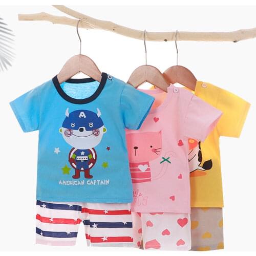 Clothes For Summer Childrens Shorts Girls Designer Sets Kids Baby Boys Print Cartoon Casual Anime Fashion T-Shirt Sportswear