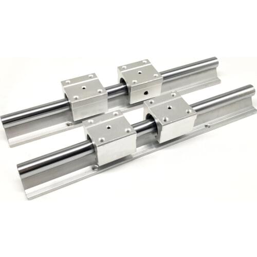 2pcs Linear Rail SBR16 L300/600/800/1000mm + 4pcs SBR16UU Blocks for Cnc Parts 16mm Guide
