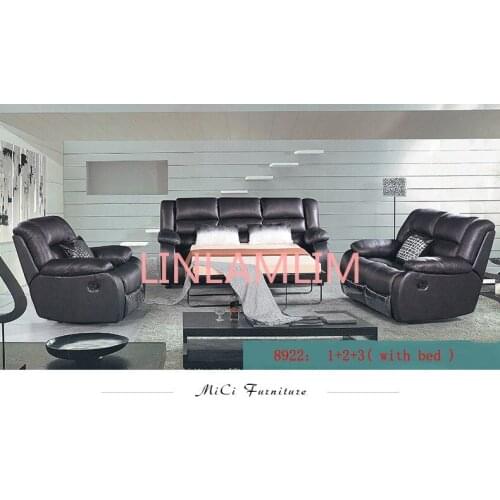 Living room Sofa bed set диван мебель кровать muebles de sala 1+2+3 recliner real genuine leather sofa cama puff asiento sala