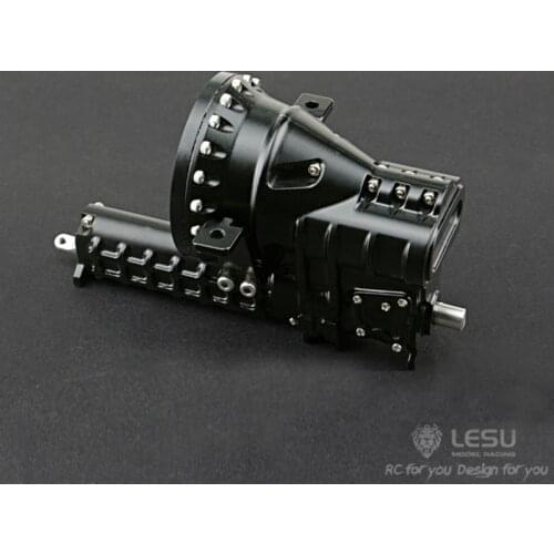 Metal LESU 3Speed Transmission Gearbox for 1/14 RC Dumper Truck TAMIYA Tractor DIY Model Car MAN TGS