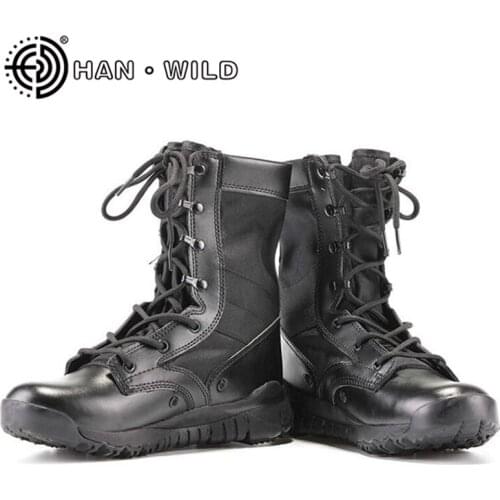 Spring Autumn Army Combat Boots for Men Ultralight Military Tactical Boots Unisex Work Shoes Summer Breathable Male Ankle Boots