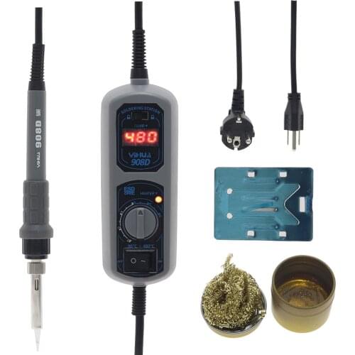 Yihua 908D digital display soldering iron set portable temperature soldering iron soldering iron 65W 110V 220V