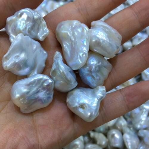 Natural Freshwater Pearl Pendant Charms Pendants for Jewelry Making DIY Necklace Accessories Free Making Necklace Size 15-20mm