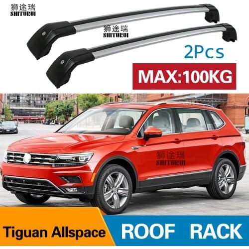 Roof Rack Rail (cross Beam) for VOLKWAGEN Tiguan Allspace 2017-2020 (BW2) Thicken Aluminum Alloy, ISO9001 Quality,hot Sale