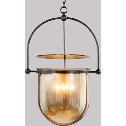 Post modern simple glass restaurant chandelier art study bedside bedroom coffee shop designer Chandelier