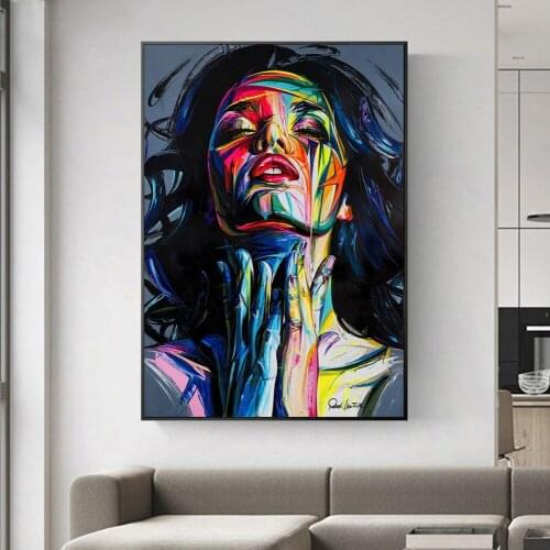Street Graffiti Wall Art Canvas Prints Abstract Pop Art Girls Watercolor Canvas Paintings on The Wall Pictures for Home Decor