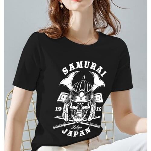 Classic Black Tshirt Women Harajuku Style Printing Ladies Short Sleeve Tops Summer O-neck All-match Female Tee Dropshipping