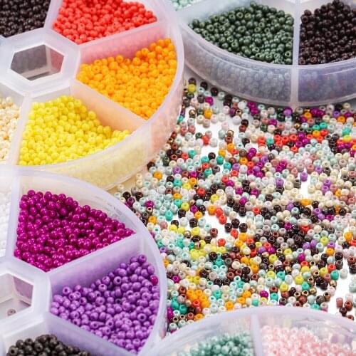 1Box 2mm Czech Glass Seed Beads Charm Crystal Spacer Seedbeads For Jewelry Making DIY Rings Handmade Accessories about 4800pcs
