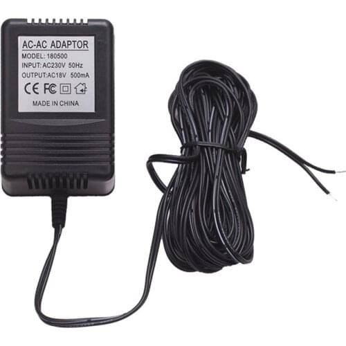 18V 500mA UK/EU/US Plug Power Supply Adapter Transformer Charger for WiFi Wireless Doorbell IP Video Intercom Ring Camera Access