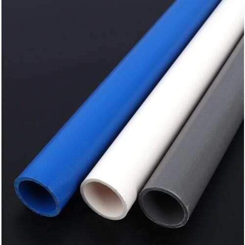 4pcs/lot O.D 20 25mm PVC Pipe Length 50cm(19") Home Garden Irrigation Aquarium Tank Water Drinking Fountain PVC Tube 3 Colors
