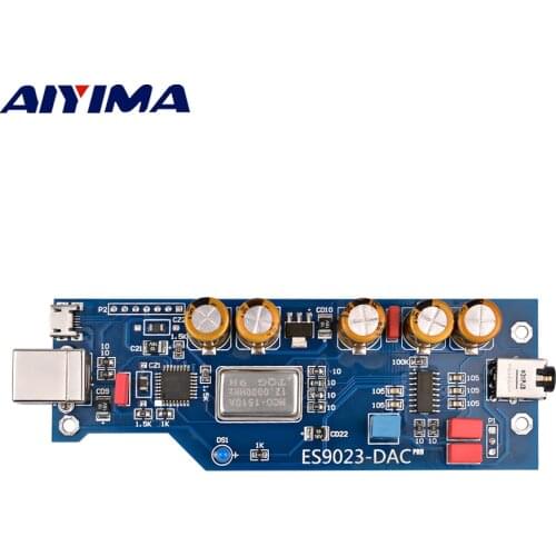 AIYIMA PCM2706 + ES9023 Fever Audio DAC Sound Card Decoder Board With OTG DIY For Amp Home Theater Power Amplifers