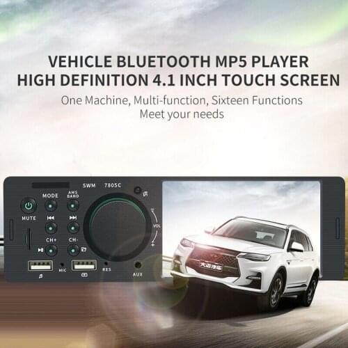 4.1" Car Radio Stereo Replace HD 1 Din Autoradio Multimedia Player WMA Bluetooth AUX In-Dash MP5 Udisk Car Radio With Screen