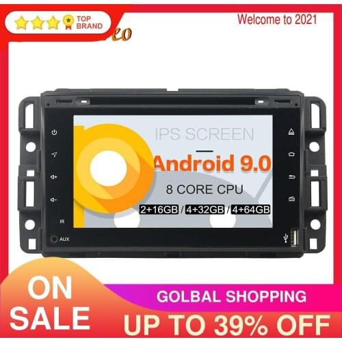 Android 9.0 PX5/PX6 Car DVD Player Multimedia Player GPS Navigation For GMC Yukon/Tahoe 2007-2012 Auto Radio Stereo Head Unit