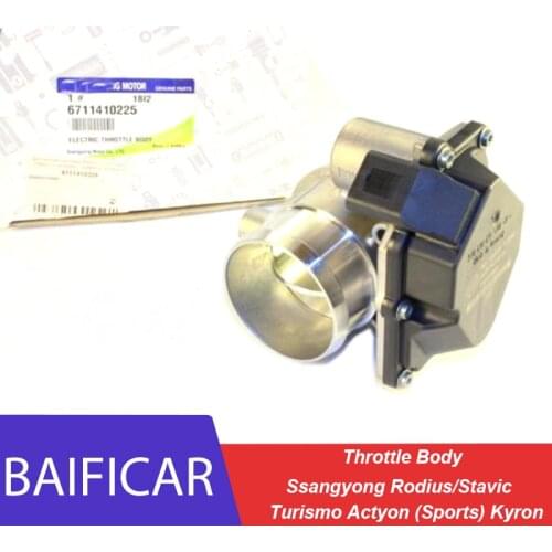 Baificar Brand New Genuine Throttle Body 6711410125 For Ssangyong Rodius/Stavic Turismo Actyon (Sports) Kyron D20 D27