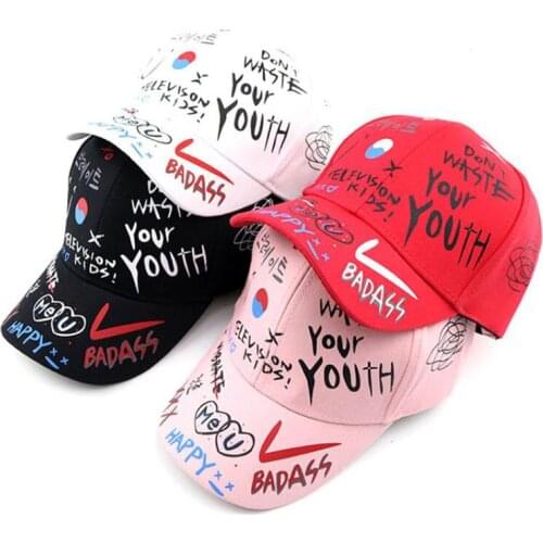 Doitbest Spring Children Baseball Cap Korean Graffiti summer Hip Hop kids Hats Boys Girls hat Caps snapback gorras