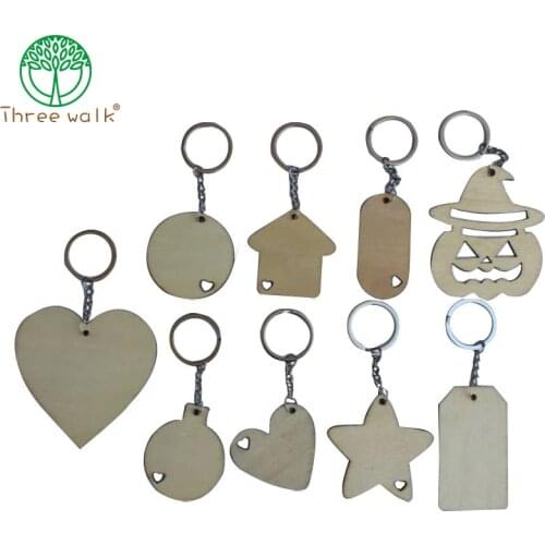 House Key Chain Wood Keychain Housewarming Gift New Home Key Ring First House Warming Favor