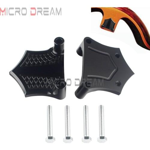 2PCS Black Motorcycle 1.25" / 1-1/4" Fender Mudguard Spacer Brackets Gasket For 5.50" Fender 21" Harley Touring 1984-2013 Lowers