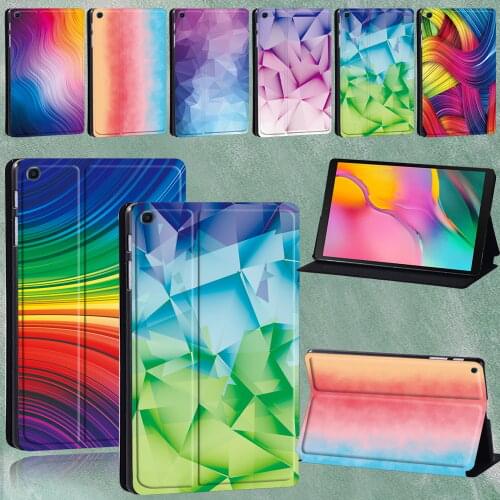 For Samsung Galaxy Tab A 8.0" 9.7" 10.1 10.5"/E 9.6"/Tab S5e 10.5/Tab S6 Lite 10.4" Watercolor Print Series Pattern Tablet Case