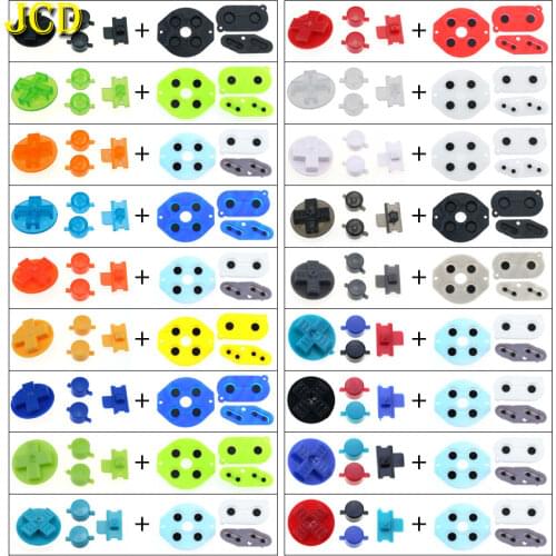 JCD 1Set Rubber Conductive Button A B D pad Silicone Start Select Keypad & Plastic DIY Buttons Set For Gameboy Classic GB