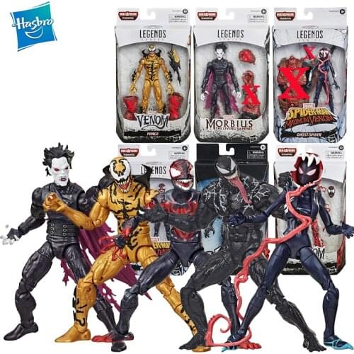 Hasbro The Avengers Series Venom Collectible Action Figure Venom Toy Ghost-Spider Carnage Morbius Venompool Figure Collection