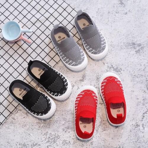 Children Shoes Boys Sneakers Girls Casual Shoes Kids Sports Running Flat Shoes Breathable For Toddlers Boy Girl Slip-on Soft New