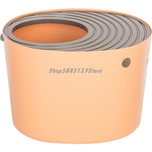 Cat Litter Pan Splash Proof Alice Cat Toilet Fully Enclosed Cat Litter Pan Cat Top In Large