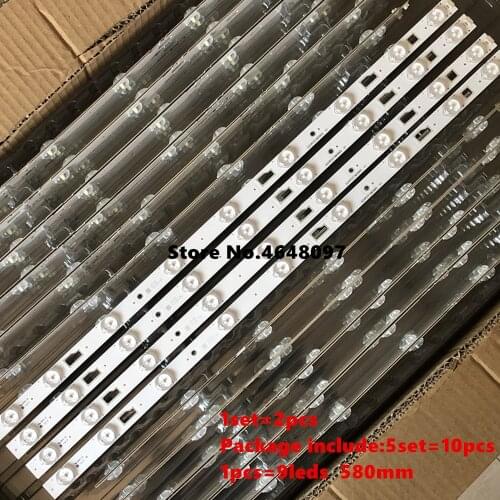 New original D32TS7202 Led backilght 32HR331M09A5 V1 Led strip 1pcs=580MM 9Led lamps