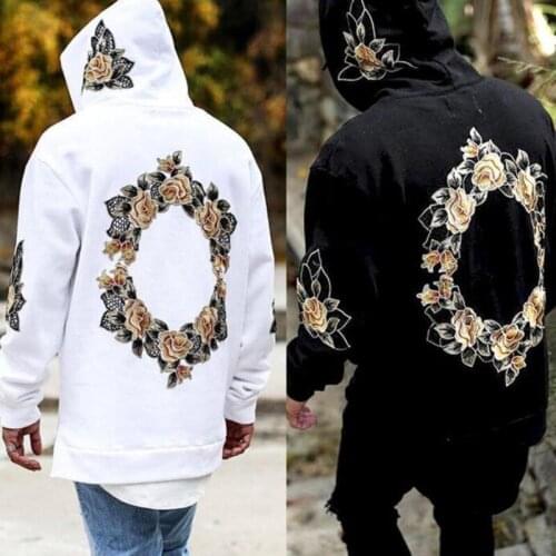 New Autumn Design 3D Flower Print Hoodies Men Hip Hop Cool Mens Hooded Pullovers Mens Sweatershirt Streewear Hombres