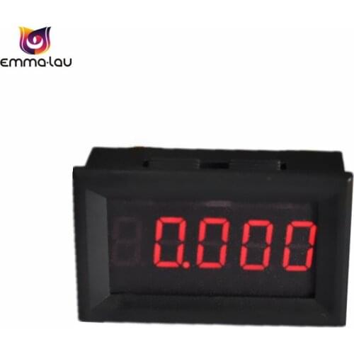 New 5 Digit Display DC Ammeter 0-3A Red LED Electric Current Tester 0.36 Inch Mini Current Amp Gauge Panel With Wires