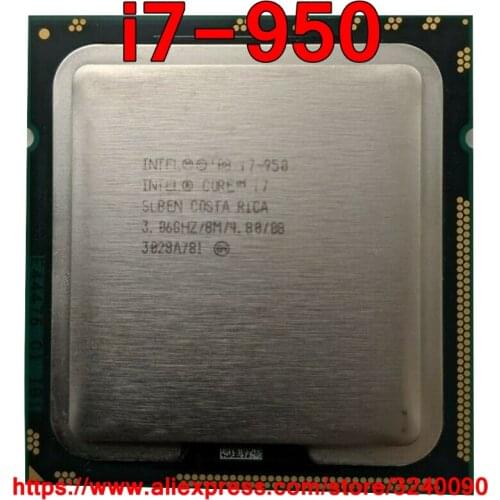 Original Intel CPU Core i7-950 Processor i7 950 3.06GHz 8M 4-cores Socket 1366 free shipping speedy ship out