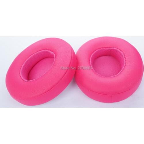 Repair Solo 2.0 Ear pads earmuffs Replace for Beats By Dr Dre Solo 2.0 wireless and Solo2 wired headset(Earpads / Cushion) Pink