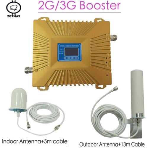 ZQTMAX 3G Repeater GSM cellular signal Amplifier 2g GSM900 cell phone Signal Booster with full antenna accessories